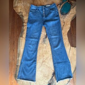 Pilcro (Anthropologie) Flare Jeans in Classic Blue
